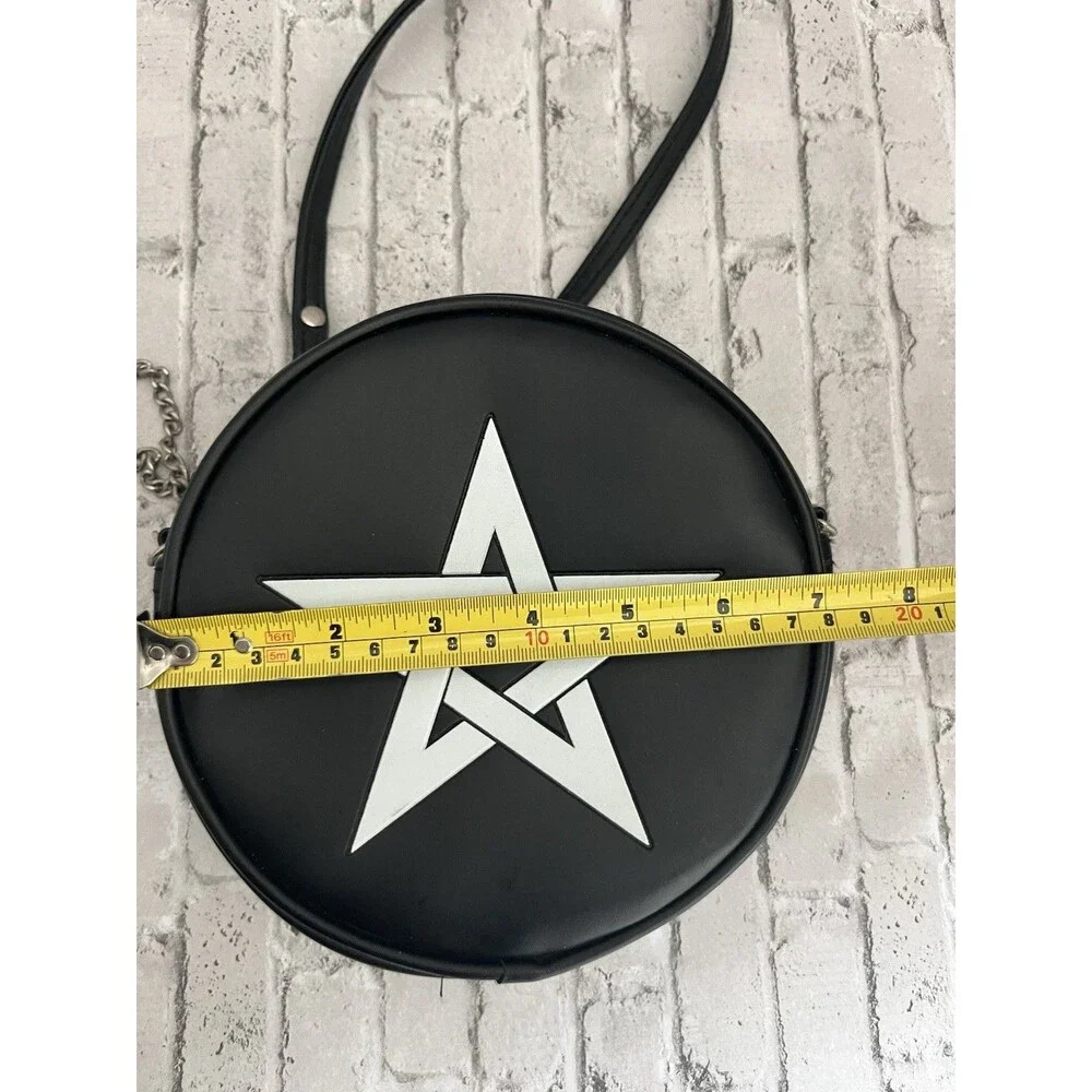 Alchemy Gothic Pentagram Round Bag Metal Rock